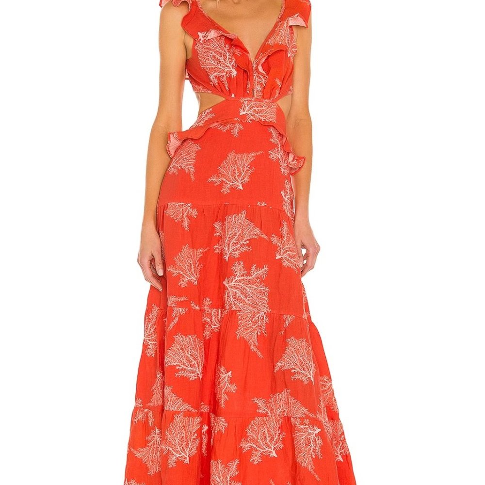 Marigot Print Maxi Dress Karina Grimaldi - M